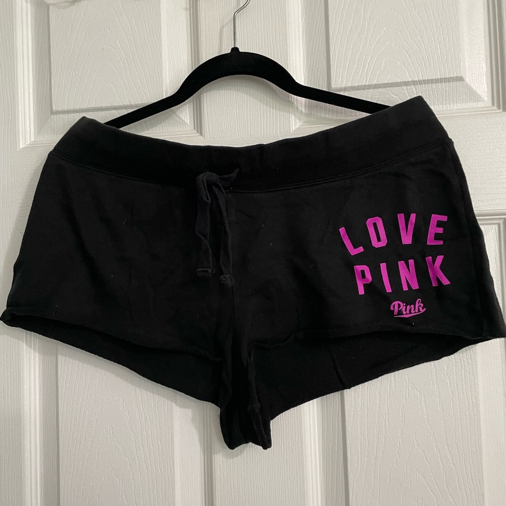 Victoria’s Secret PINK Black Sweat Shorts